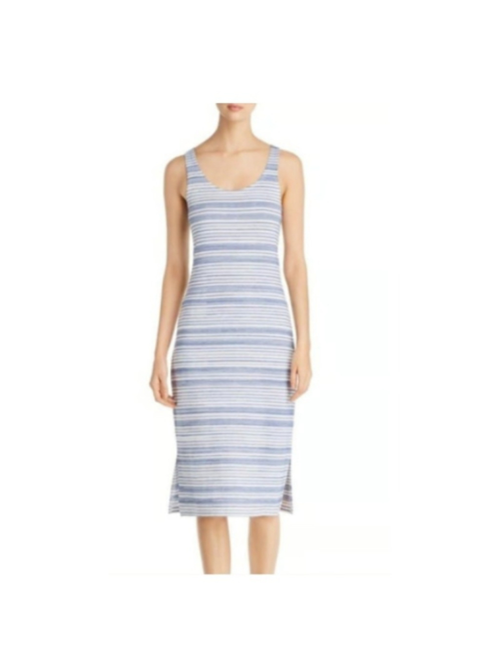 Lysse Mulholland Blue and White Striped Tank Dress Size XS NWT